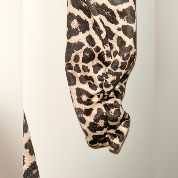 Zara Faux Suede Cheetah Print Dress - Picture 5 of 5